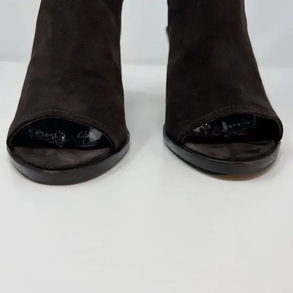 Donald J Pliner Women's Kleo Open Toe Ankle Bootie Size 9M Brown - Picture 4 of 13